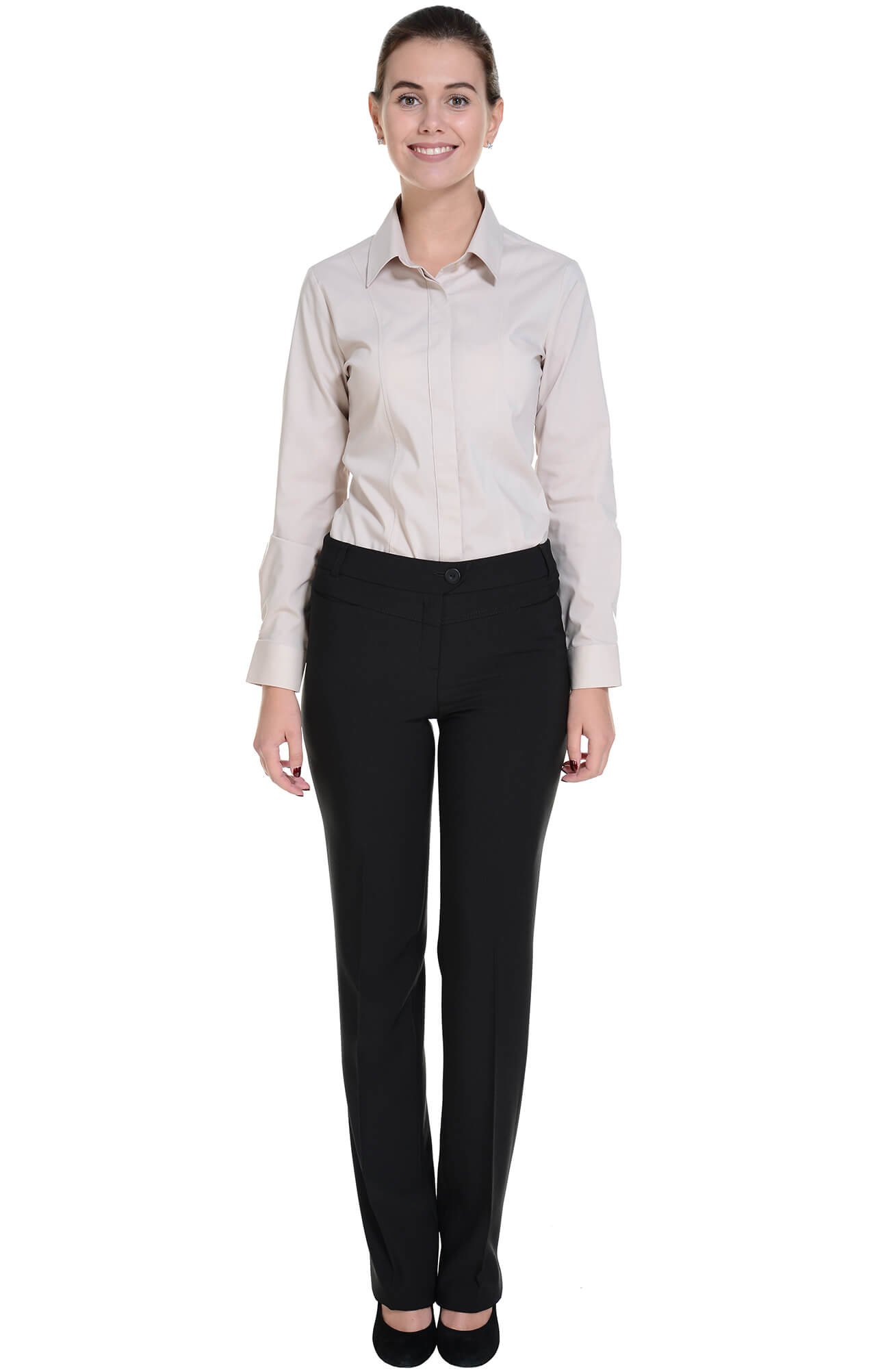 62498 Рубашка женская  beige El-Risto  Корпоративная одежда  размер 42 (S)  - Вид №9