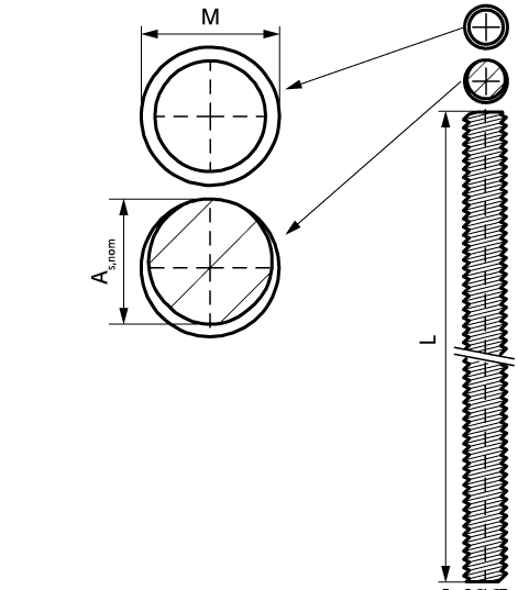 6303210 BIS Шпильки резьбовые монтаж на профиле, подпятниках и т.д. walraven  - Вид №1