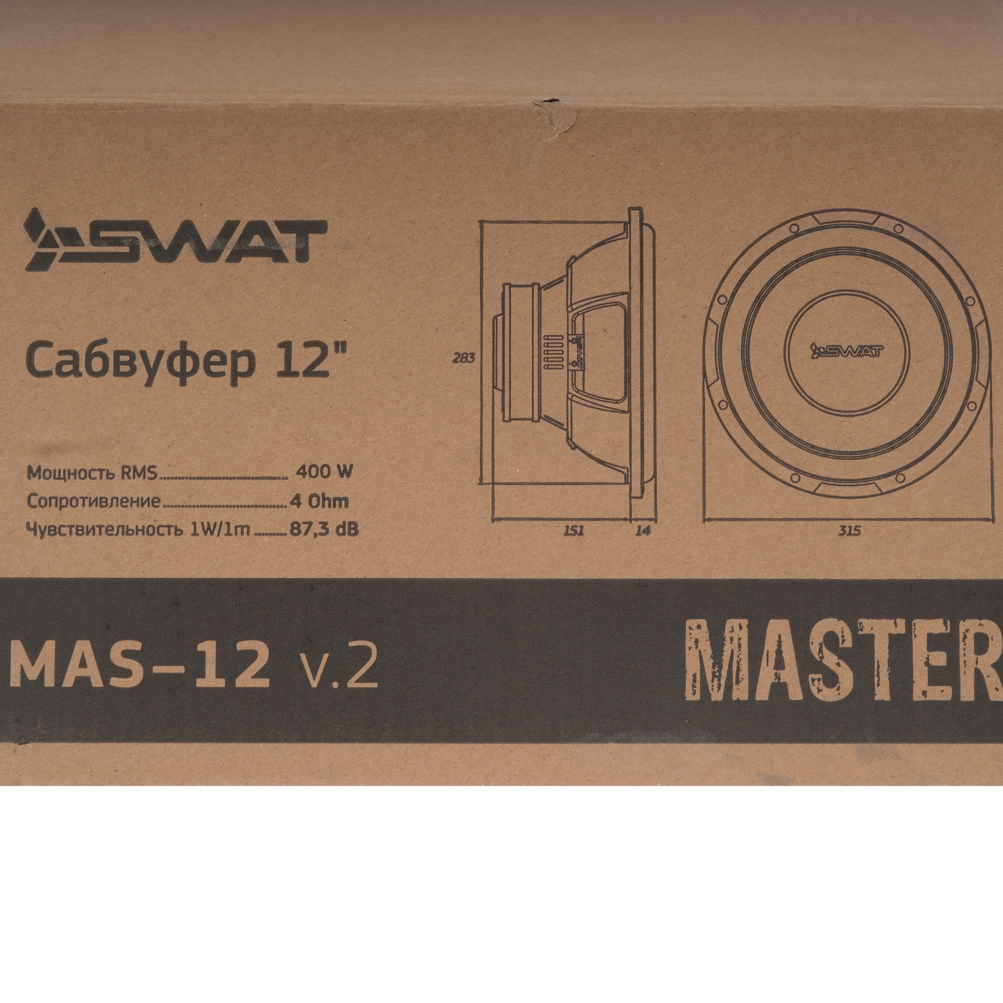 9197361 Сабвуферный динамик SWAT MAS-12 v.2 STDN-0049135 - Вид №5