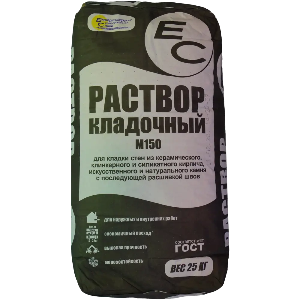 Кладочная смесь ЕС М150 25 кг 82480953 STLM-2190710 EC Нет