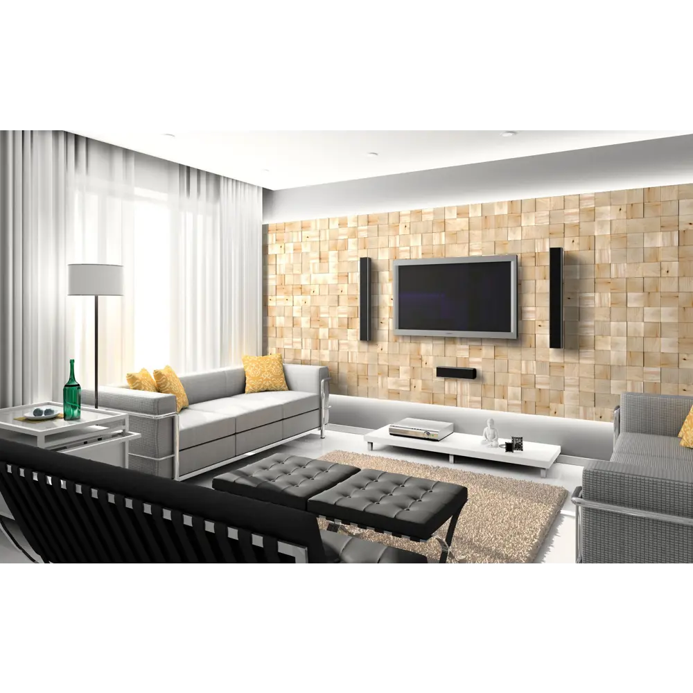 3D мозаика Arabesco Экзотик береза 120x120 мм без покрытия 40 шт. 0.6 м² 82625650 STLM-2183556  - Вид №7
