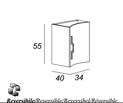 Мебель для ванной CEZARES STING 138 Rosso - Вид №4