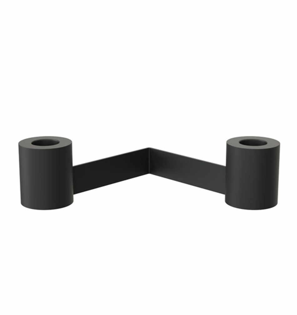 FROST Подсвечник 2005 » черный Нержавеющая сталь Черный N2005-B  - Вид №2