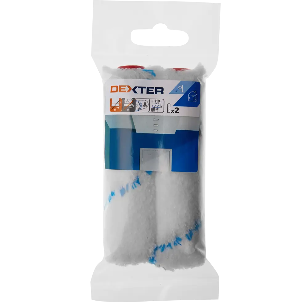 Валики Dexter для водных красок 110 мм, 2 шт — профессиональный малярный инструмент 82800659 STLM-0036120 - Вид №3