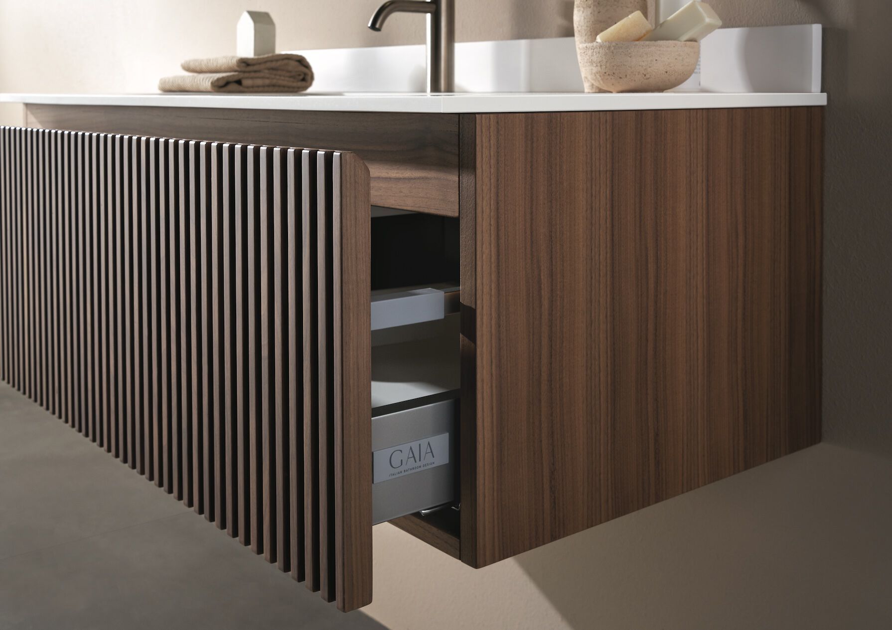 Полная мебель для ванной комнаты Gaia Mobili Contemporary ARCH-00085862 - Вид №1