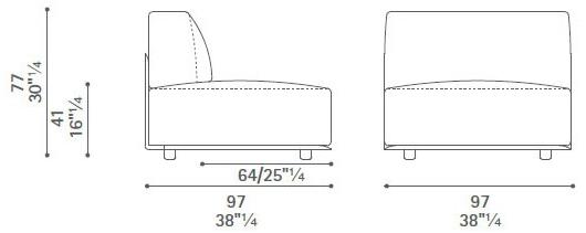 Poltrona Frau Модульный секционный диван La collezione - divani e poltrone sun-id-1411513 - Вид №28
