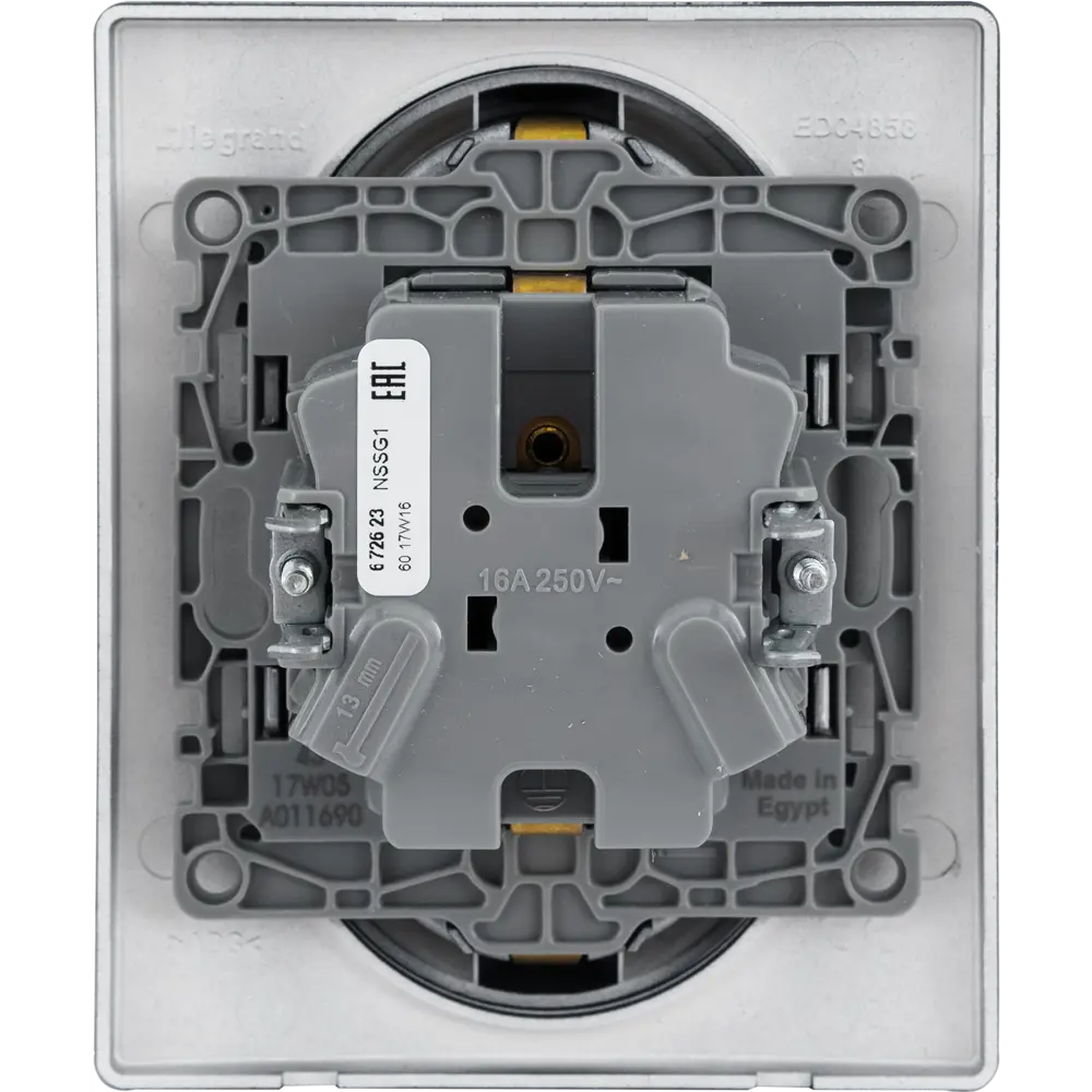 Двойная розетка Legrand Etika антрацит с заземлением 82496852 STLM-1334307 - Вид №2