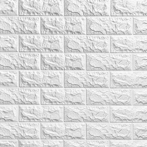 Панель ПВХ на клеевой основе "Белый кирпич" Акция 700*770мм Ultra (10шт)