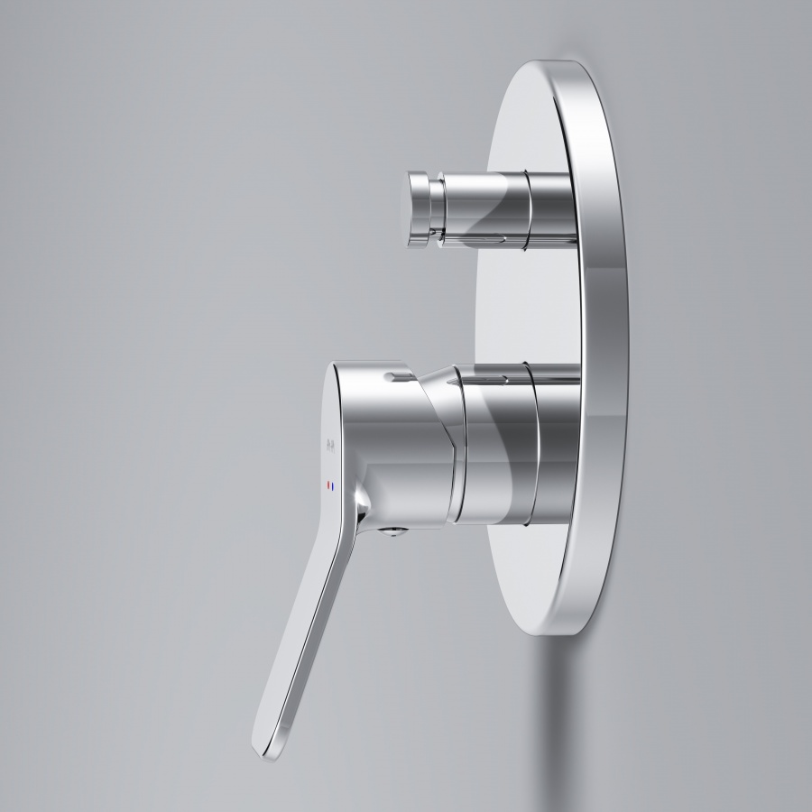 F85A45000 cмеситель д/ванны/душа монтируемый в стену хром шт. AM.PM X-Joy  - Вид №4