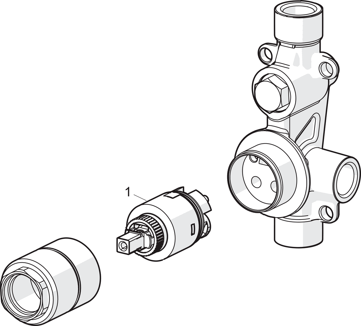 Oras 2327 Корпус смесителя для ванны и душа 2327  - Вид №4