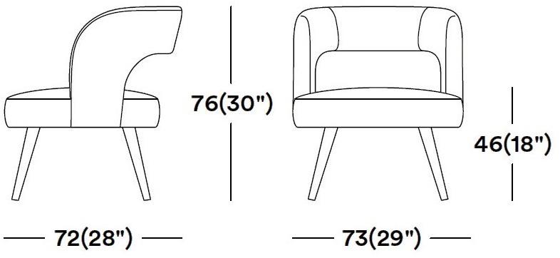 Tirolo Кресло из ткани Holly 065 p - Вид №3