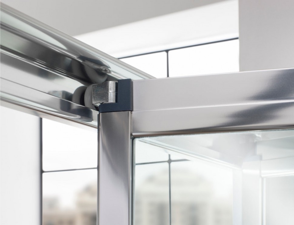 Дверь Bifold 1000mm c боковым экраном 900mm Britton Burlington EBFSC1000, ESPSC0900  - Вид №4