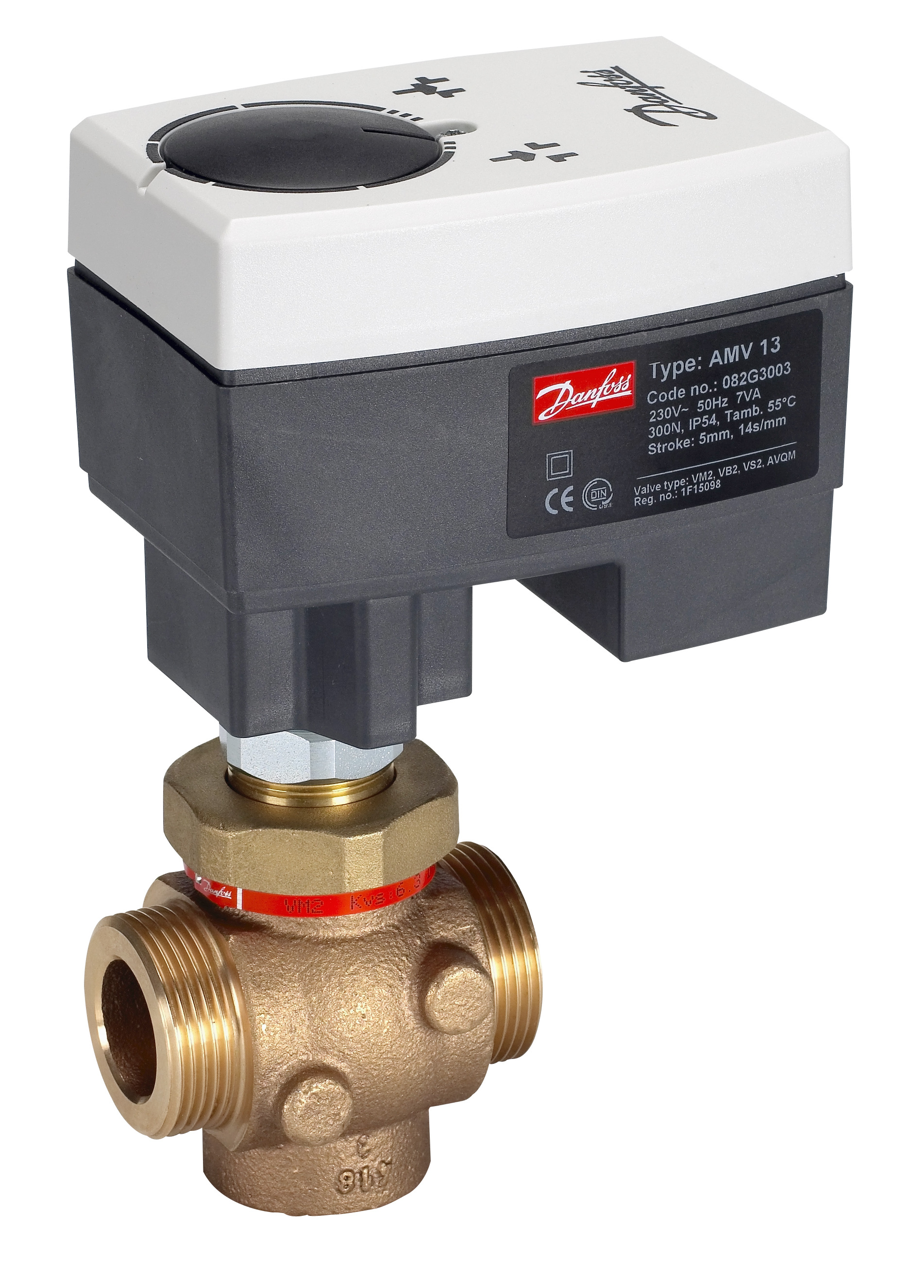 Danfoss Редукторные электроприводы с трехпозиционным управлением AMV 25 230В электропривод 082G3024  - Вид №19