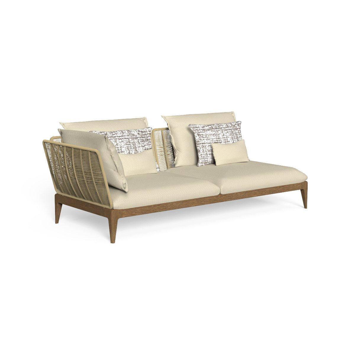 Секционный садовый диван из ткани Talenti Cruise Teak ARCH-00004233 - Вид №9