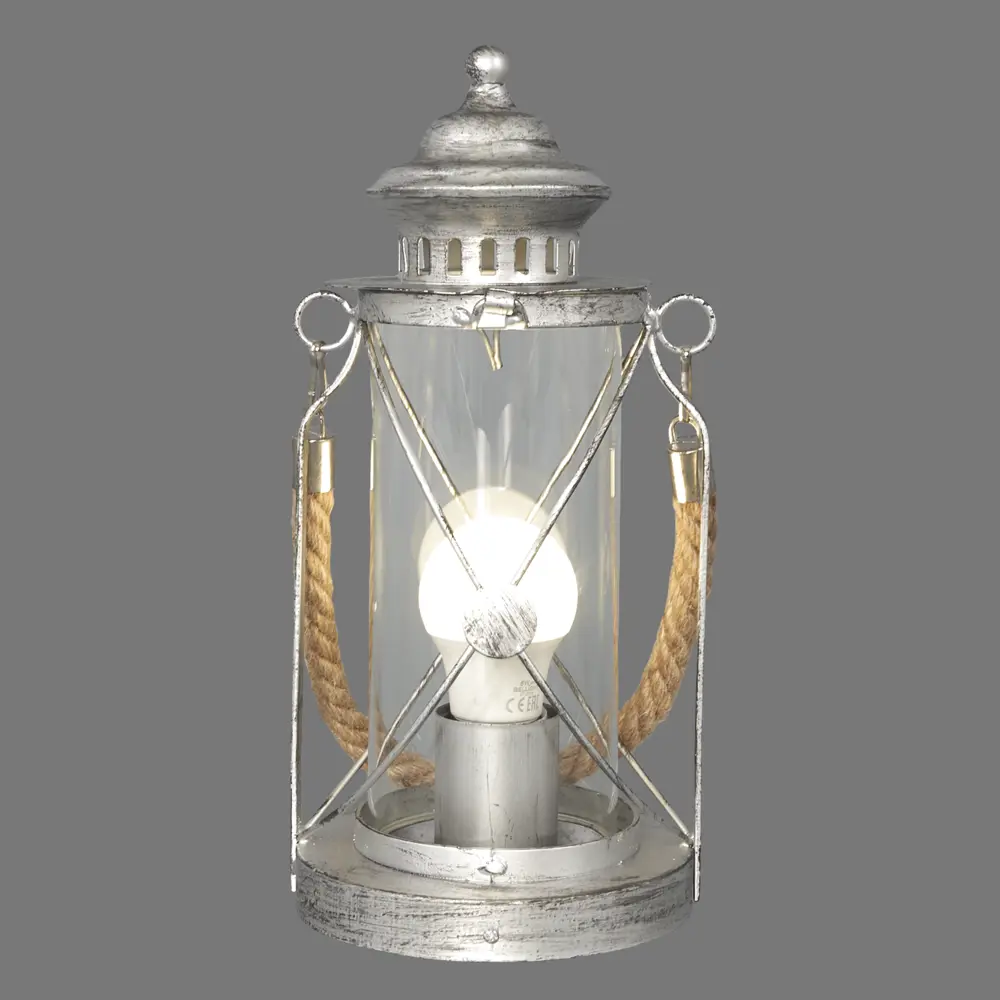 Настольная лампа Eglo Bradford 1xE27x60 Вт стекло цвет серебро 16515404 STLM-2095032  - Вид №3