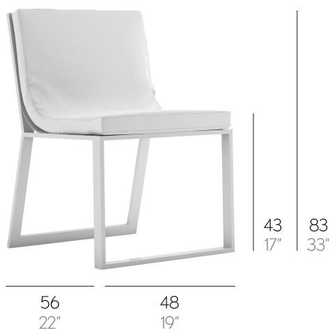 GANDIABLASCO Садовое кресло-санки из термолакированного алюминия Blau sun-id-1448879 - Вид №7