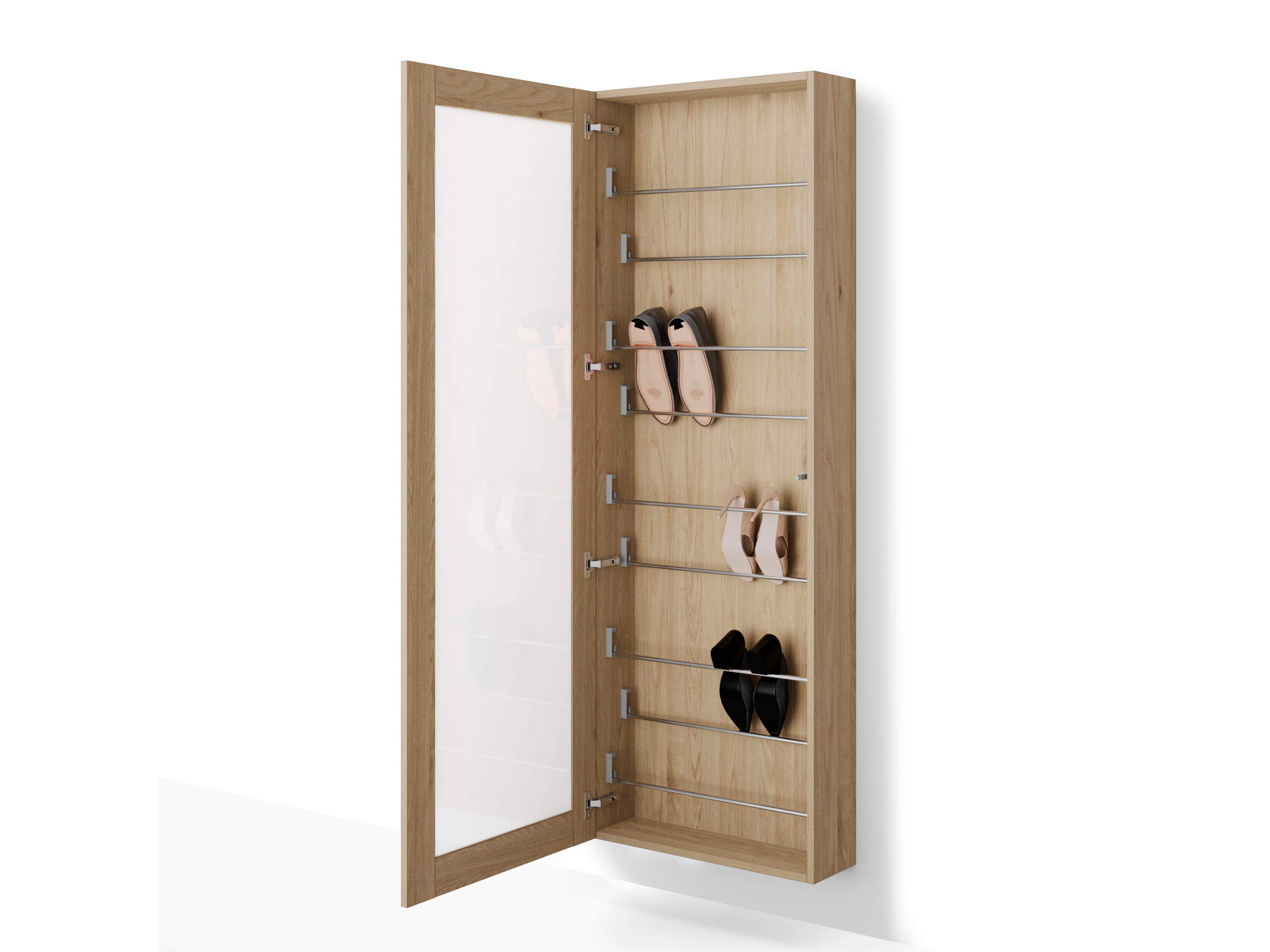 Подвесной шкаф для обуви из дуба Mobili Fiver Rachele ARCH-00060265 - Вид №2