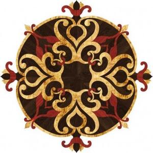 Художественный паркет Da Vinci Розетка 26-035 Венге Любая на выбор (Гладкая) х1000Радиус мм.