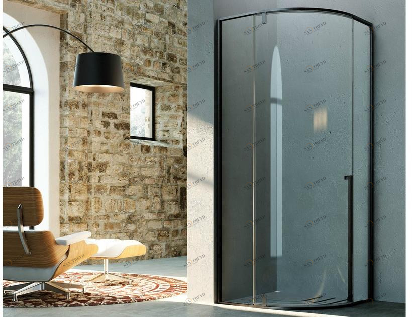 Glass1989 Полукруглая душевая кабина с распашной дверцей Showering sun-id-1455236