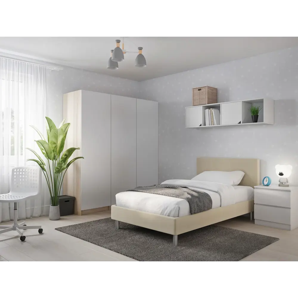 Santreyd Лион - распашная дверь для модульного шкафа 39.6x193.8 см белый глянец 88967153 STLM-1093926 - Вид №5