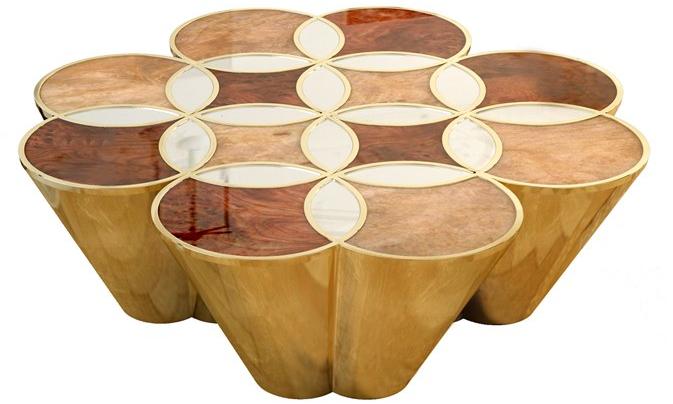 Malabar Журнальный столик из вяза для гостиной sun-id-1385278 - Вид №3