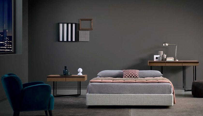 Bodema Квадратная прикроватная тумбочка из дерева в современном стиле с ящиками Profile Pfof000/pfof003 - Вид №3