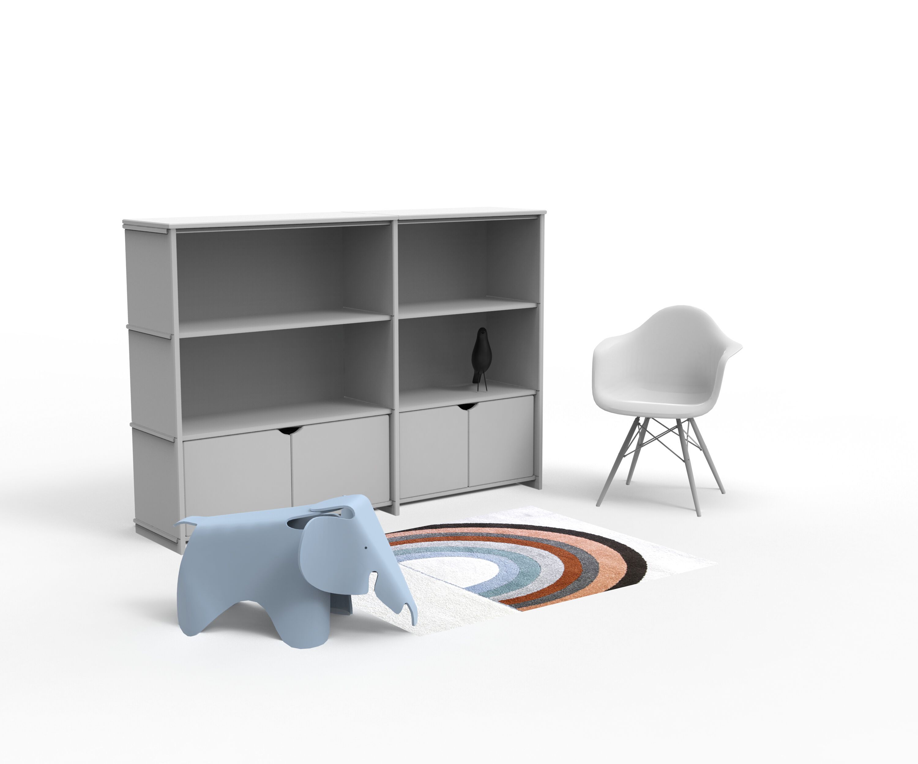 Секционный книжный шкаф из МДФ Mathy by Bols BASILE ARCH-00074857 - Вид №8