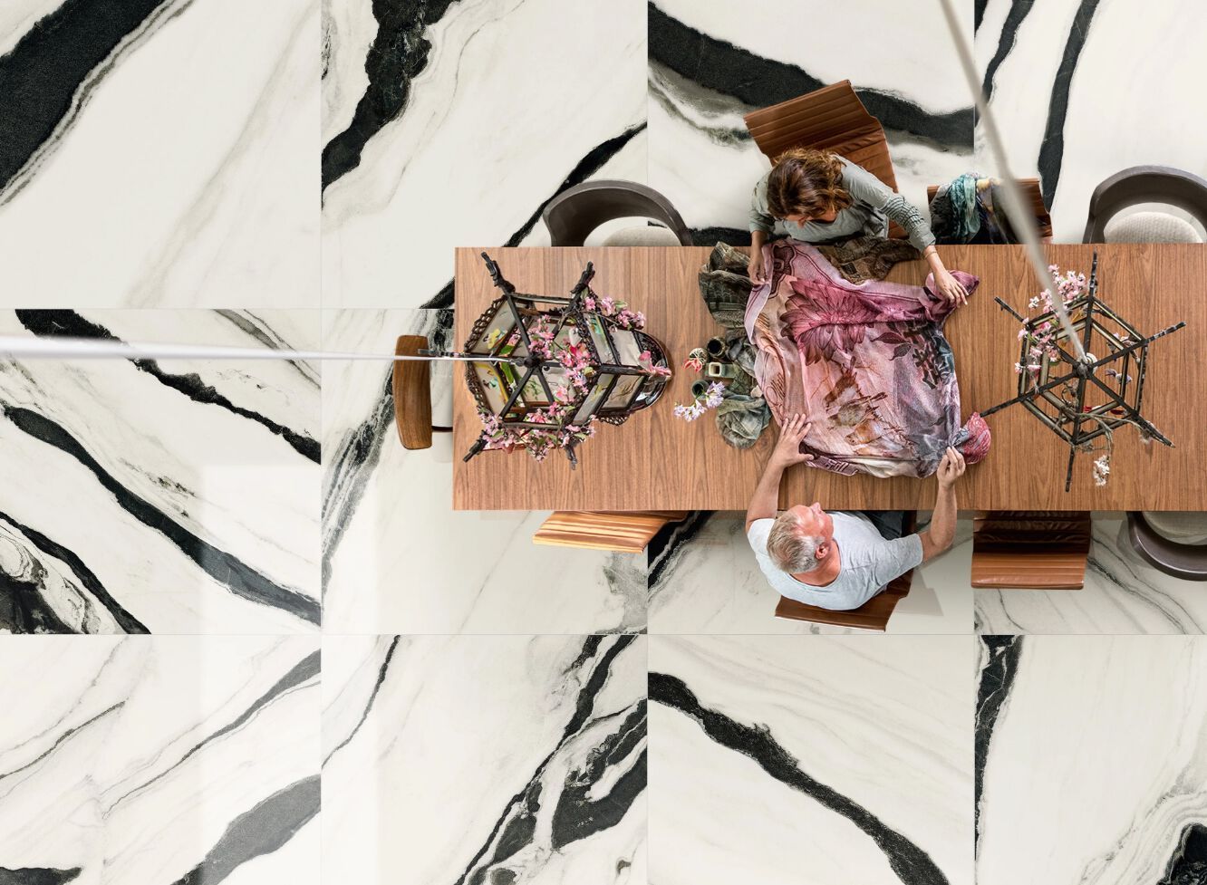 Пол / напольное покрытие из керамогранита с мраморным эффектом Imola THE ROOM ARCH-00073362 - Вид №36