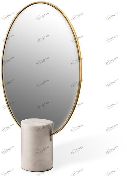 Pols Potten Железное овальное настольное зеркало  300-300-130 