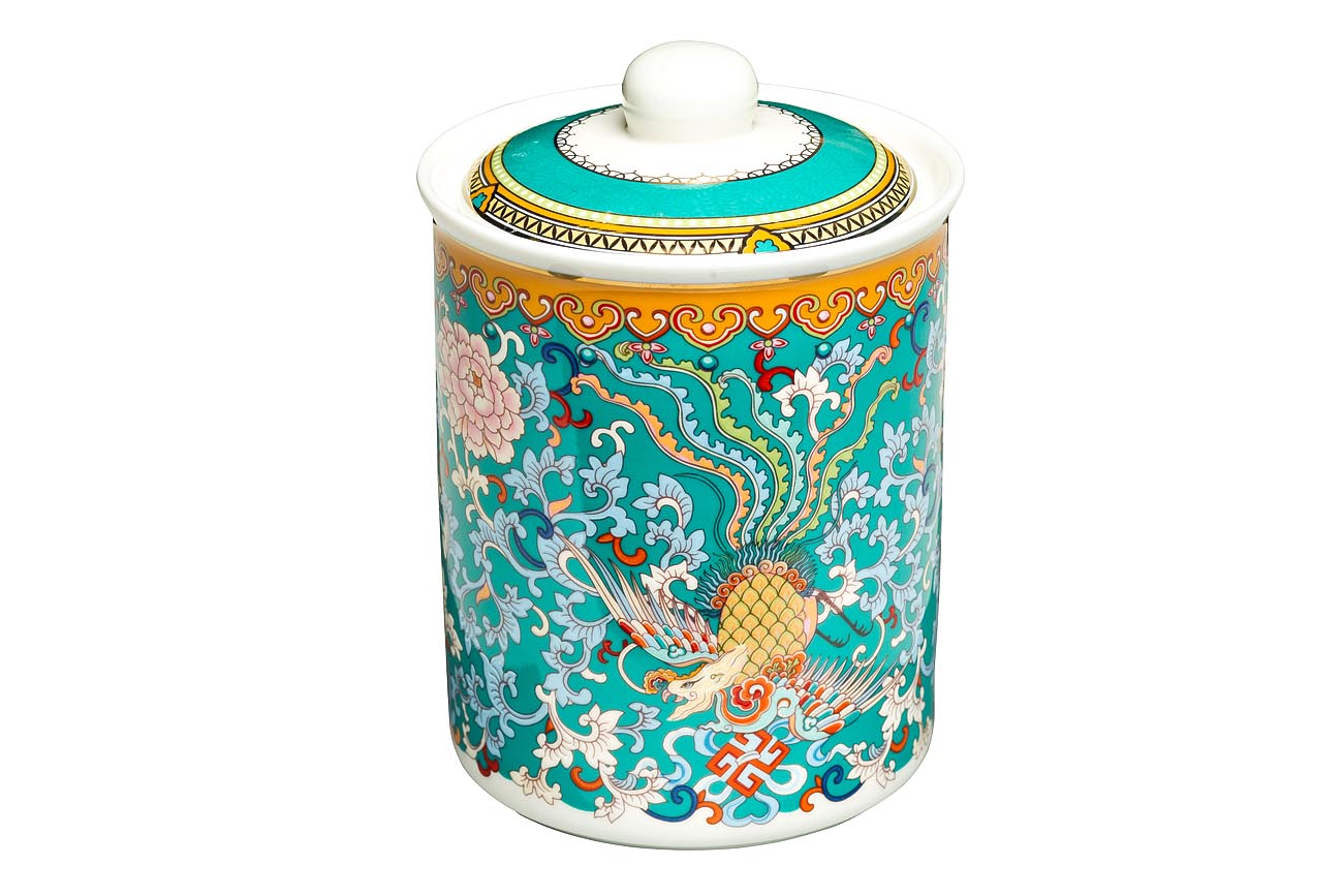 Банка для хранения с крышкой голубая 800 мл GARDA DECOR  034447 Бирюзовый;разноцветный  - Вид №1