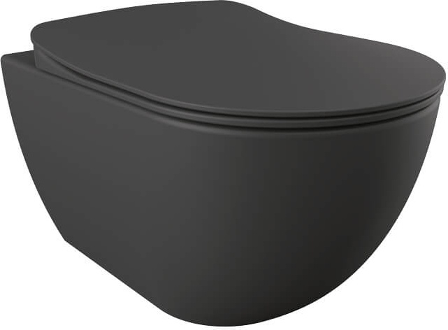 FE322-00AM00E-0000 FREE Унитаз подвесной безободковый с биде АНТРАЦИТ Creavit Free - Вид №1