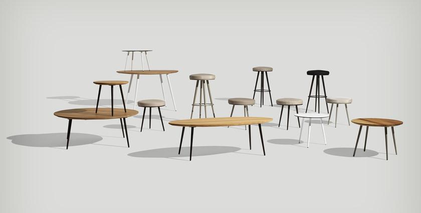 Bivaq Низкий садовый табурет с тканевой обивкой Vint sun-id-1466935 - Вид №3