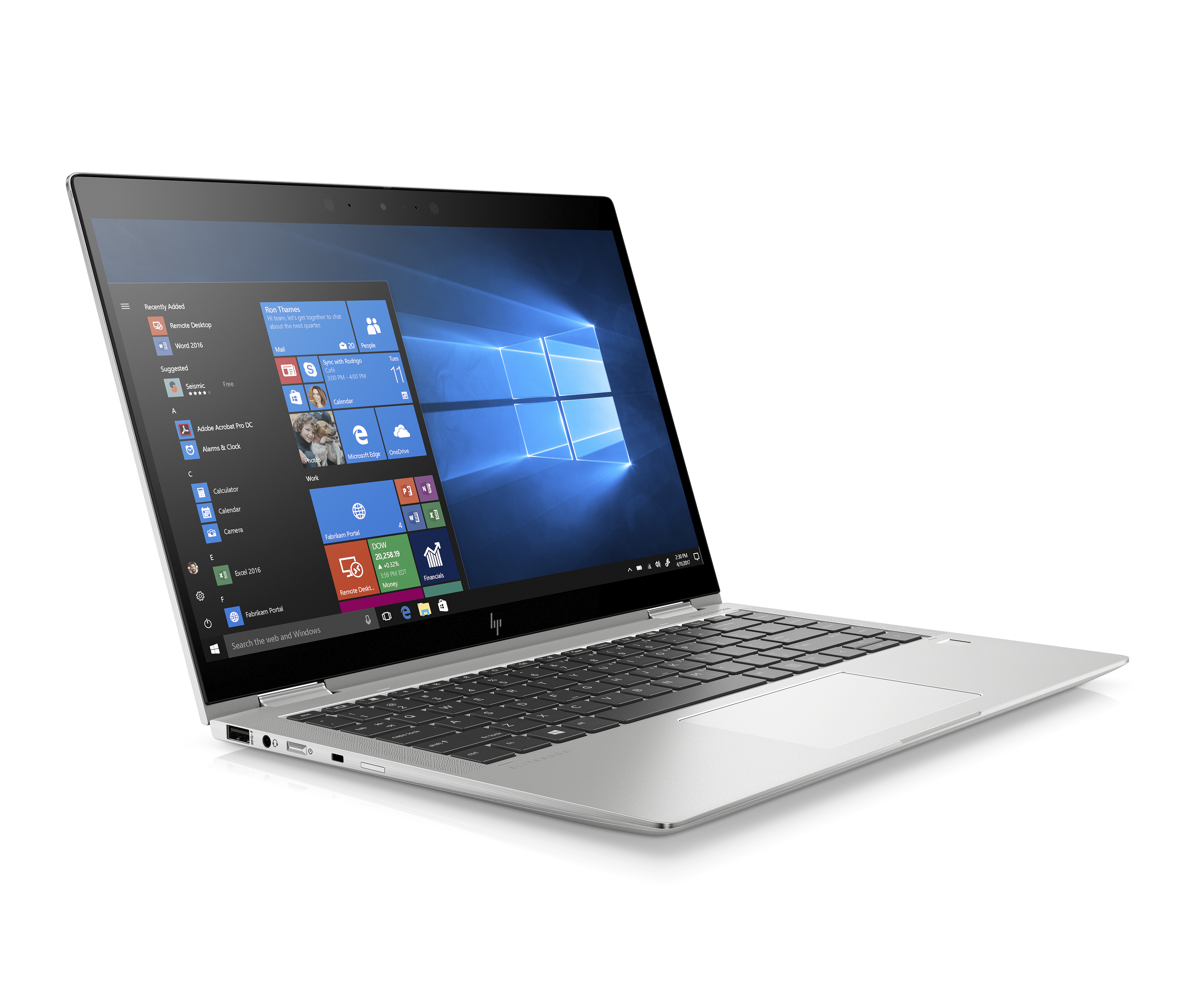 7KP91EA#ACB elitebook x360 1040 g6 14"(1920x1080)/touch/intel core i5 8265u(1.6ghz)/8192mb/256ssdgb/nodvd/int:intel hd graphics 620/67whr/war 3y/1.35kg/metallic grey/w10pro + 1000 nit sure view, no pen HP Santreyd  - Вид №2