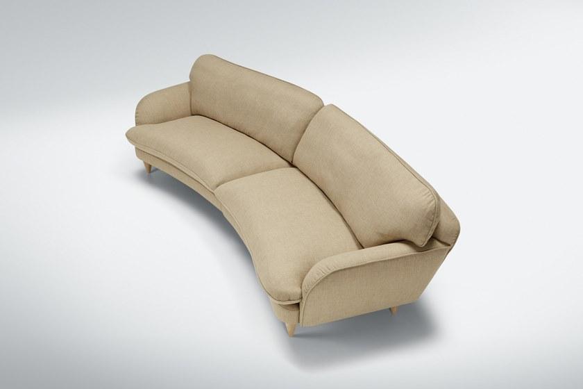 Sits Изогнутый 3-местный тканевый диван sun-id-1394890 - Вид №4
