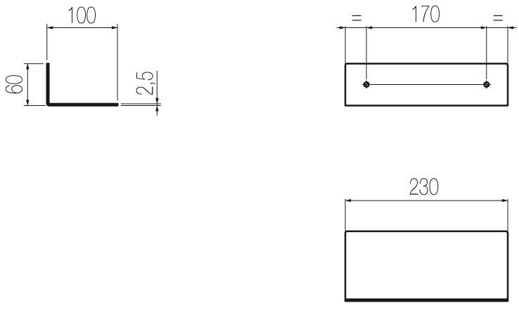 Radomonte Полка для ванной из нержавеющей стали  Acn3  - Вид №2