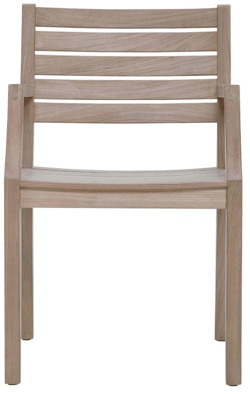 JANUS et Cie Стул из тика с подлокотниками Relais sun-id-1441612 - Вид №1