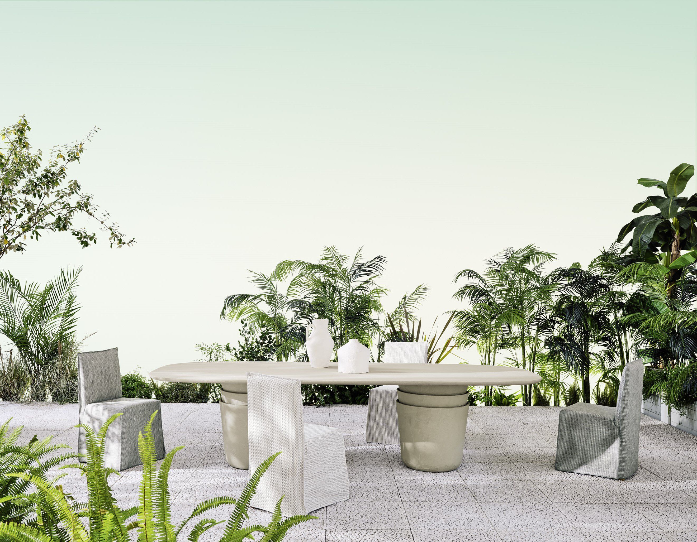 Глиняный садовый стол Gervasoni Gervasoni Outdoor ARCH-00122302 - Вид №1