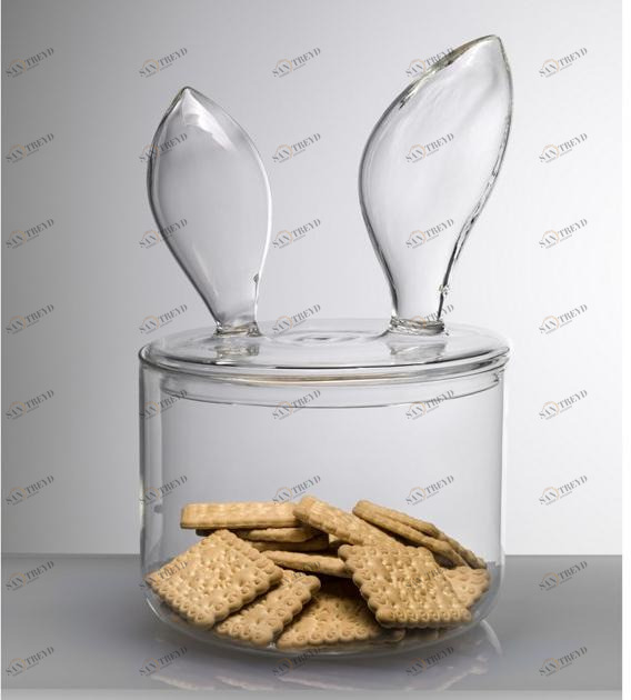 IVV Прозрачный контейнер с крышкой Bunny 8516.1