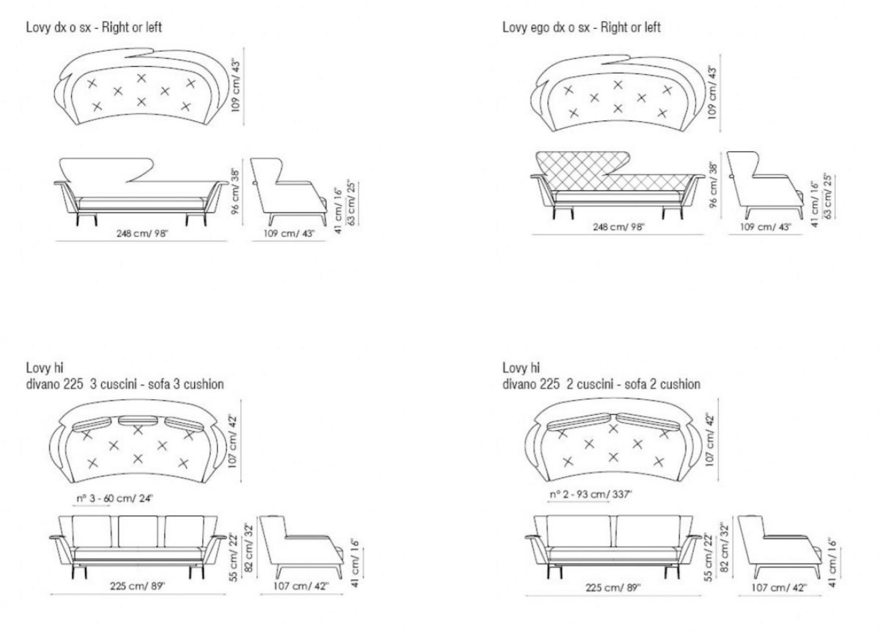 Bonaldo 2-х местный тканевый диван по контракту Lovy sun-id-1427869 - Вид №4