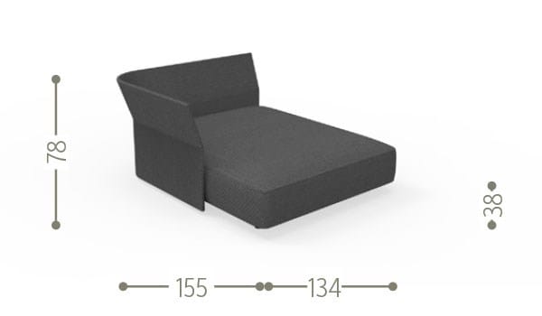 Секционный садовый диван из ткани и веревки Talenti ARCH-00118279 - Вид №21