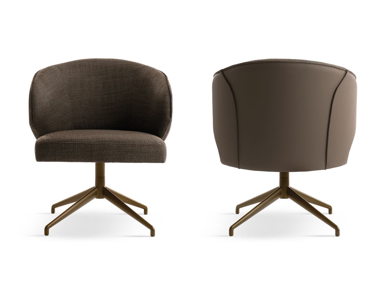 Тканевое вращающееся кресло с подлокотниками EFORMA Manta ARCH-00031153 - Вид №1