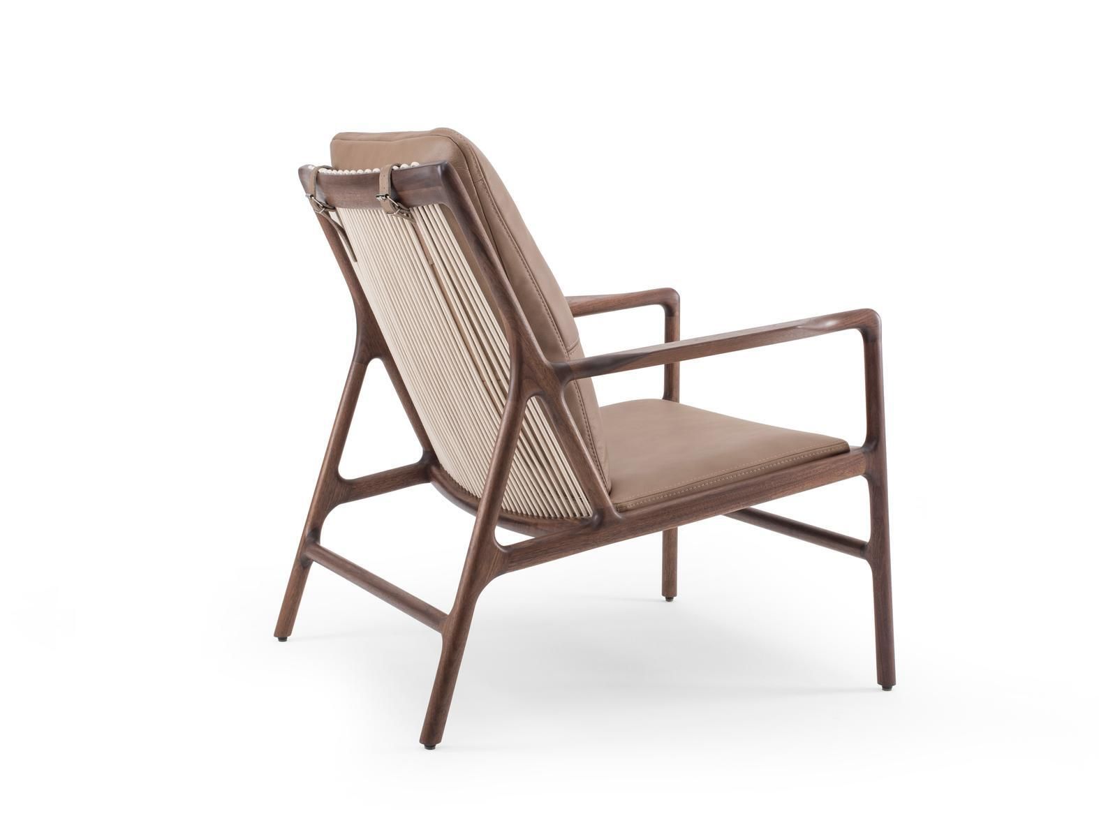 Кресло грецкого ореха с кожаной подушкой Gazzda Dedo ARCH-00023165 - Вид №2