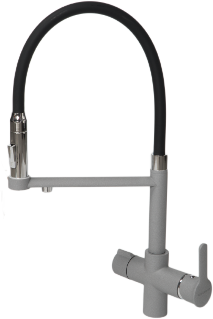 Смеситель для кухни FORAR Grey