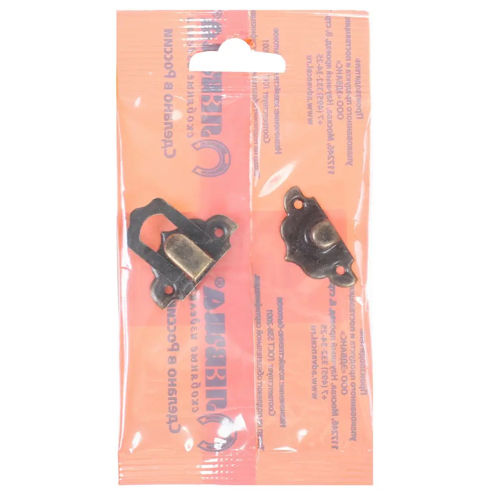 Замок для шкатулок 30х30 мм, цвет бронза ЛЕВША STLM-2086412 - Вид №3