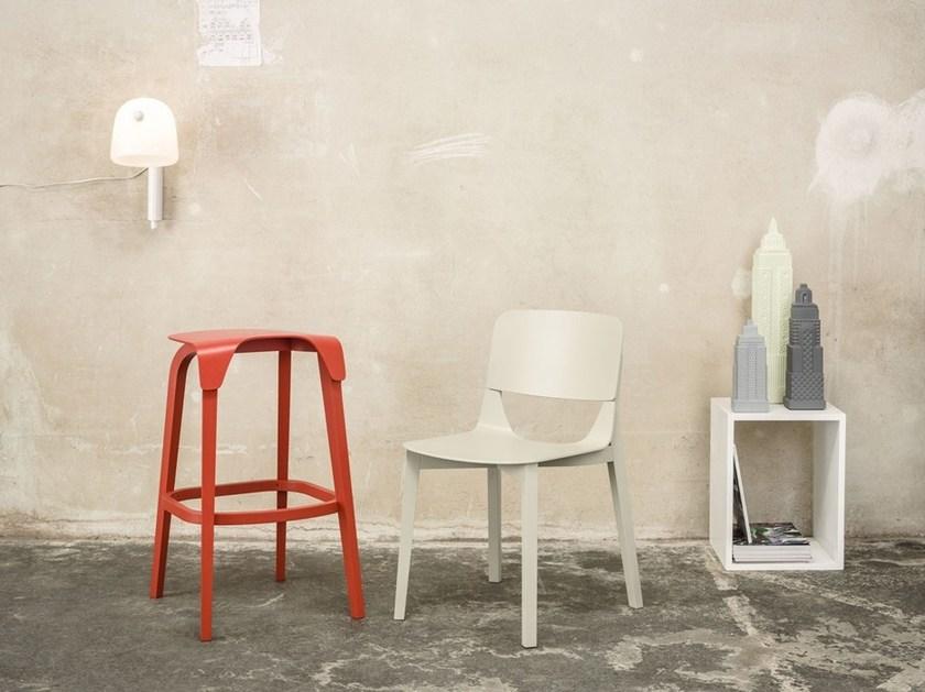 TON Низкий табурет из массива дерева с подставкой для ног Leaf sun-id-1374134 - Вид №3