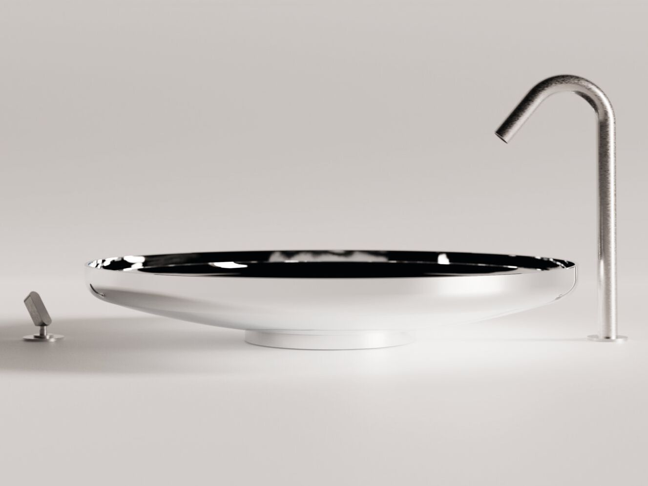 Круглая столешница из нержавеющей стали Agape UFO ARCH-00064612 - Вид №1