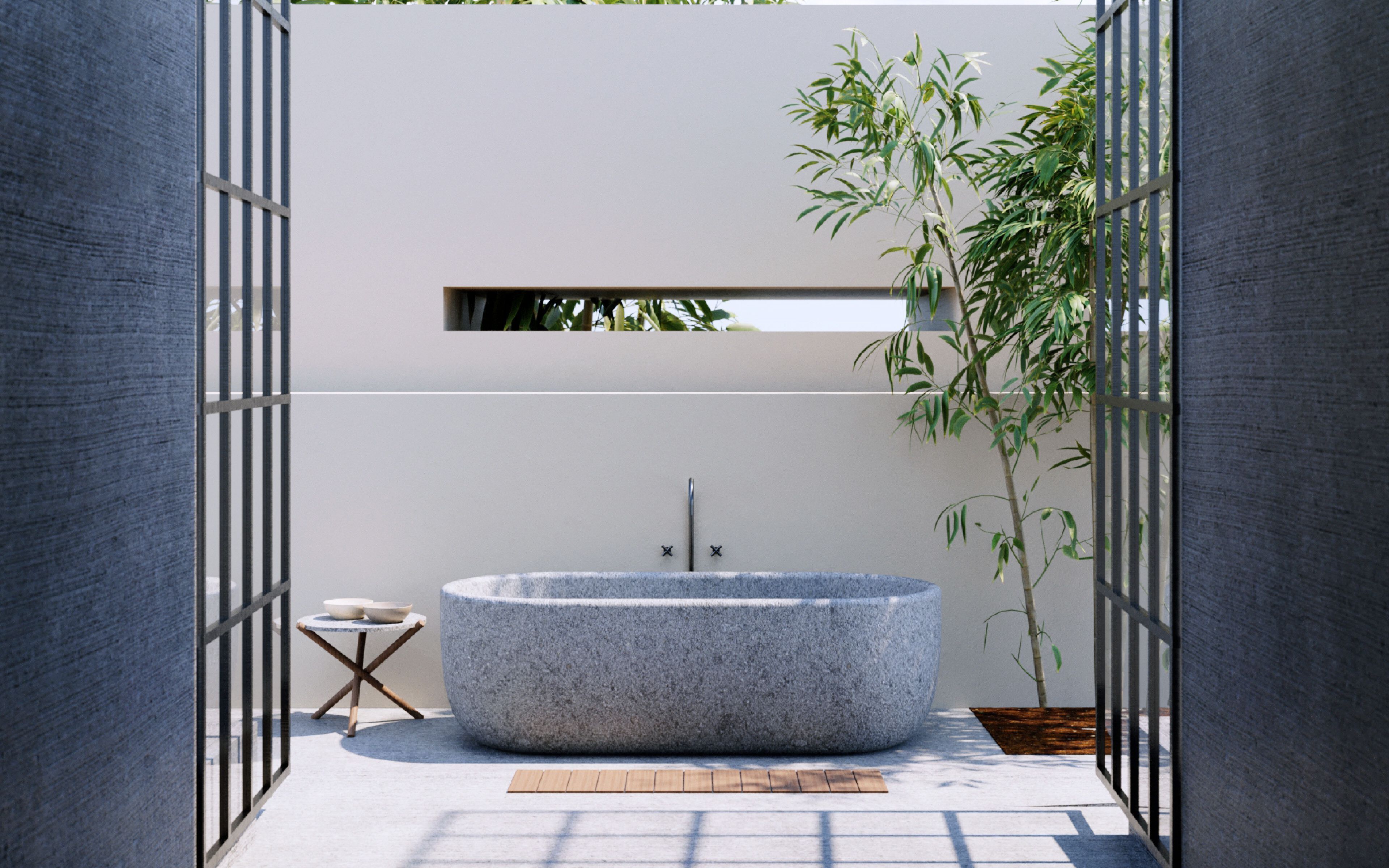 Овальная ванна в пеперино VELTHA® AQUA ARCH-00113444 - Вид №6