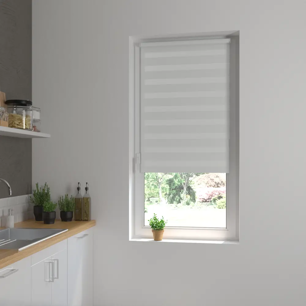Штора рулонная день-ночь Inspire Peter 55x160 см светло-серая Granit 5 82691056 STLM-2128221 - Вид №11
