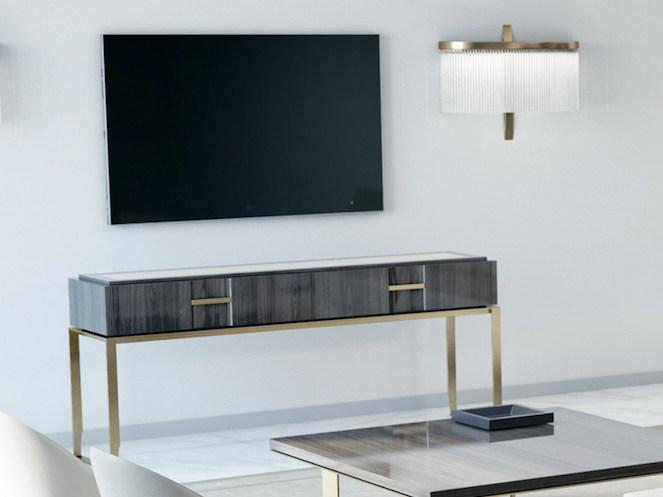 HUGUES CHEVALIER Деревянная консоль с ящиками Paris sun-id-1377181 - Вид №1