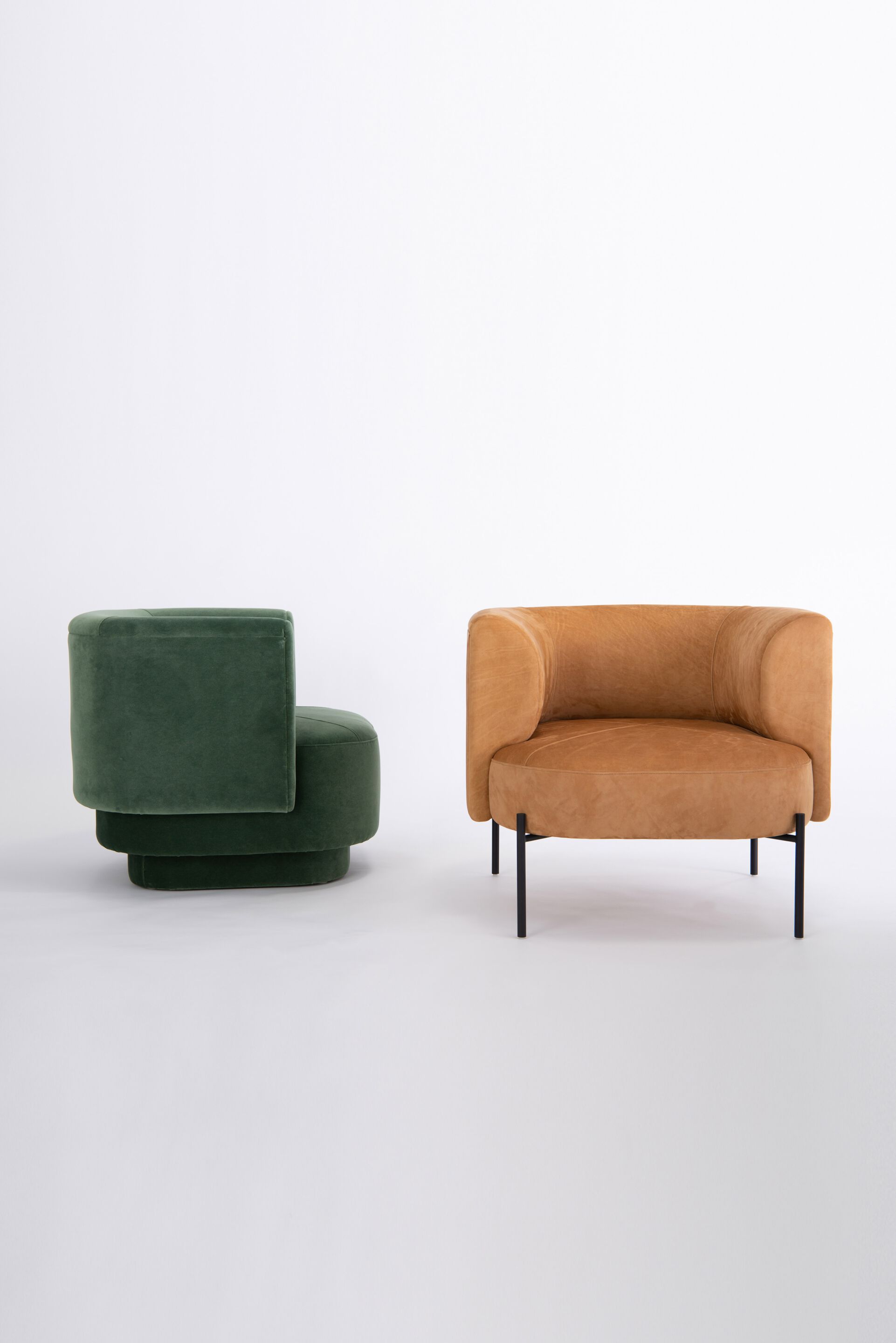 Тканевое кресло с металлическим основанием и подлокотниками Phase Design Capper ARCH-00090705 - Вид №8